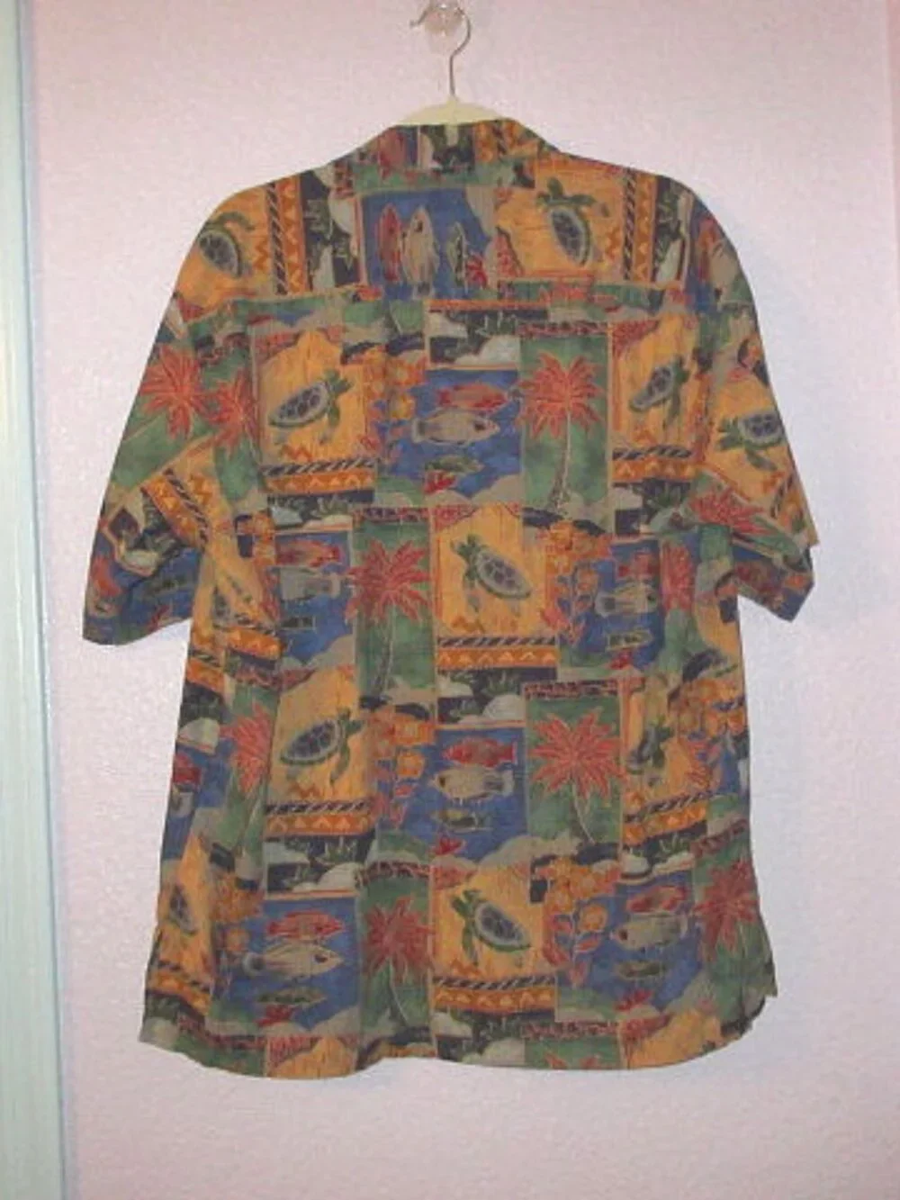 Tori Richard Cotton Lawn Shirt Mens M Button Silky Camp Turtle Paradise Floral